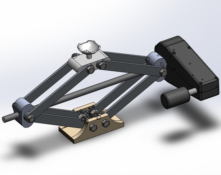 电动式螺旋千斤顶的设计（电动剪式千斤顶）（含三维图SW及CAD图纸）